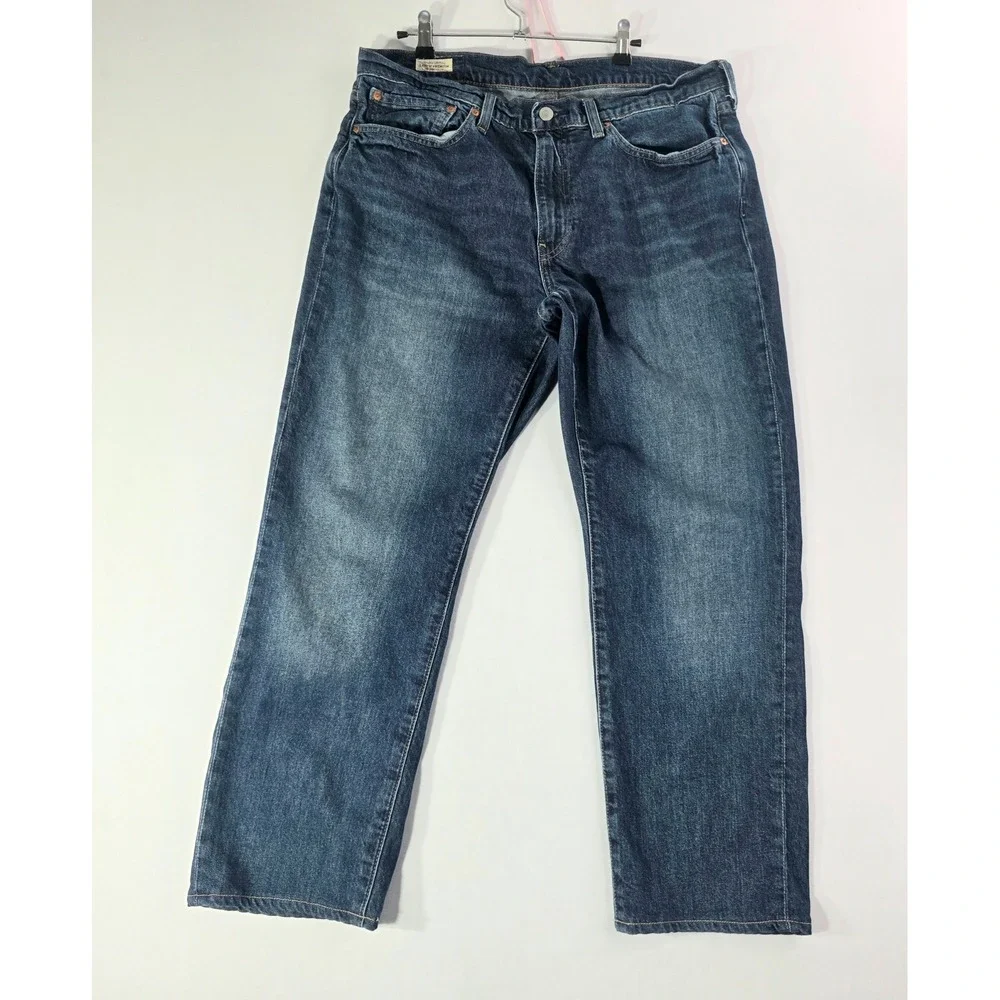 Levis 541 Athletic Taper Jeans Mens 36x28 Blue Denim BIG E Dark Wash